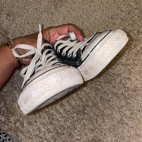 Black converse/chucks size mens 6.5 womens 8.5 - Picture 6 of 7